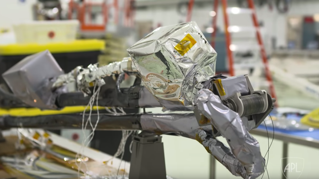 Parker Solar Probe's magnetometer boom hinge.